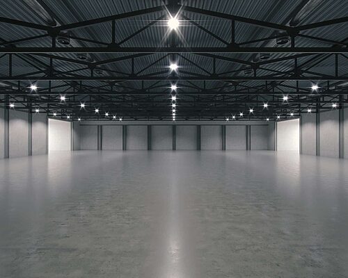 3D render of empty exhibition space. backdrop for exhibitions and events. Tile floor. Marketing mock up.